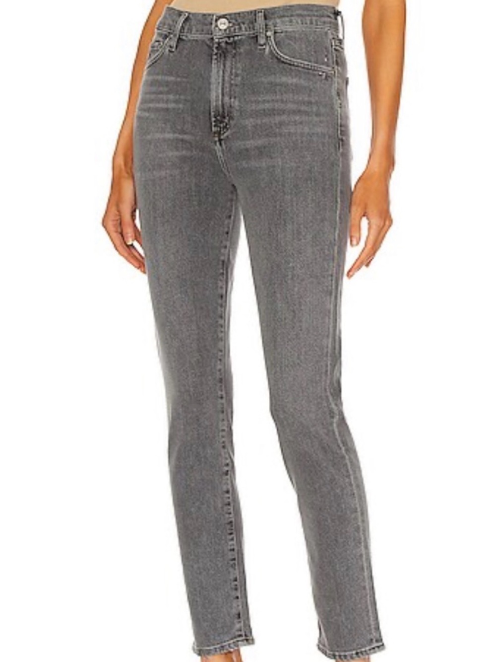 Citizens of Humanity Olivia 28 High-Rise Slim Grey Jeans
